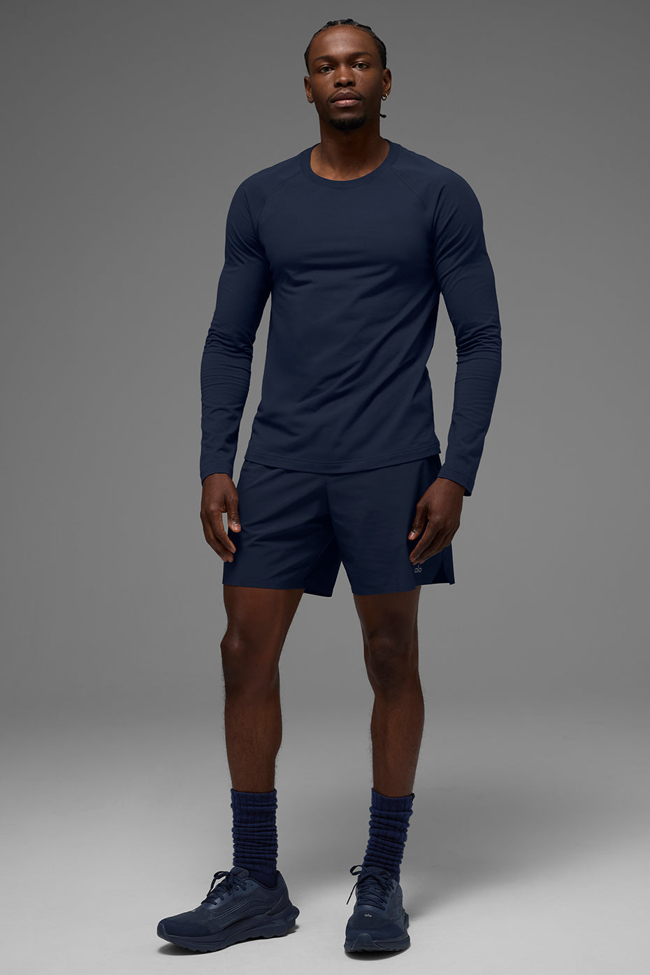 ALO Vapor Crewneck Long Sleeve - Navy