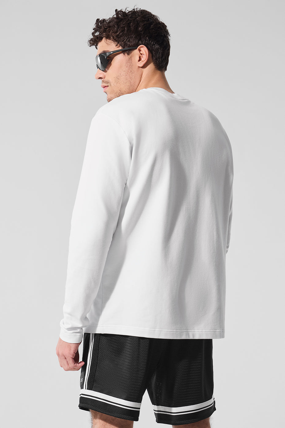 Double Take Long Sleeve Crew - White