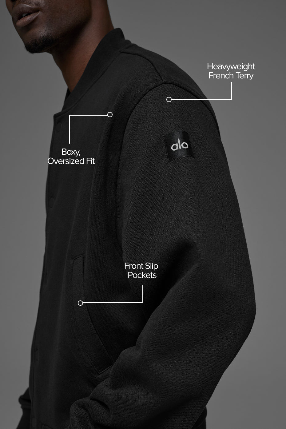 Renown Varsity Jacket - Black