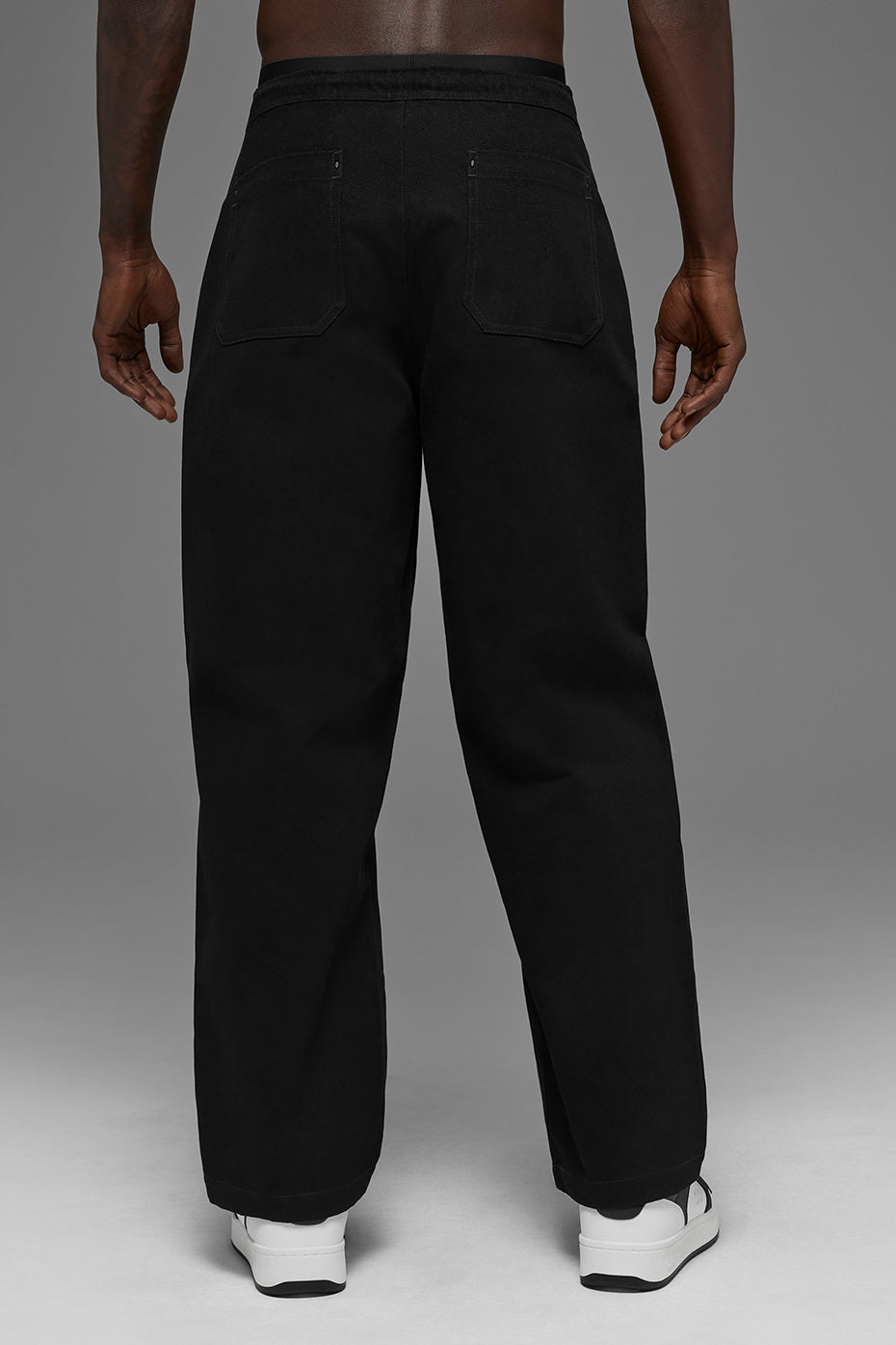 Cotton Canvas Carpenter Pant - Black