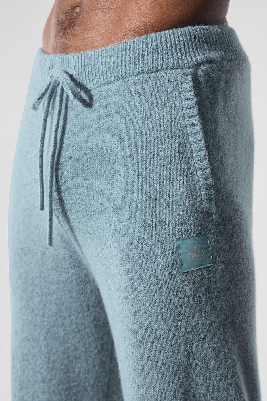 Wool Cashmere New Class Sweatpant - Celestial Blue Granite Heather